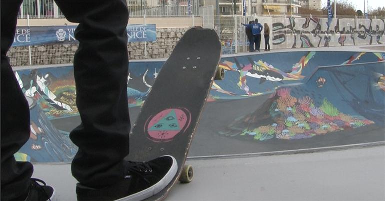 Fresques du skatepark de Nice Nord